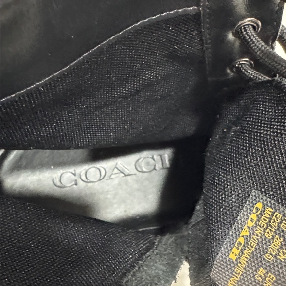 Coach Men’s CitySole Lace-Up Boot Signature Jacquard Black Size 11D NWOT - Picture 13 of 15